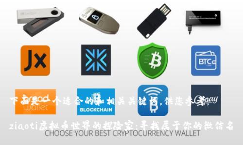 下面是一个适合的和相关关键词，供您参考：

ziaoti虚拟币世界的探险家：寻找属于你的微信名